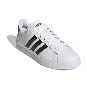 Adidas Classic White Sneakers with Black Stripes